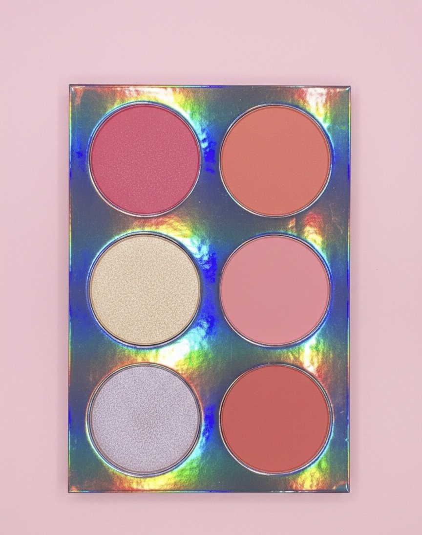 Blusher and highlights palette